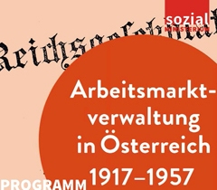 Flyer Konferenz: "99 Jahre Arbeitsmarktverwaltung – Ein internationaler Vergleich"